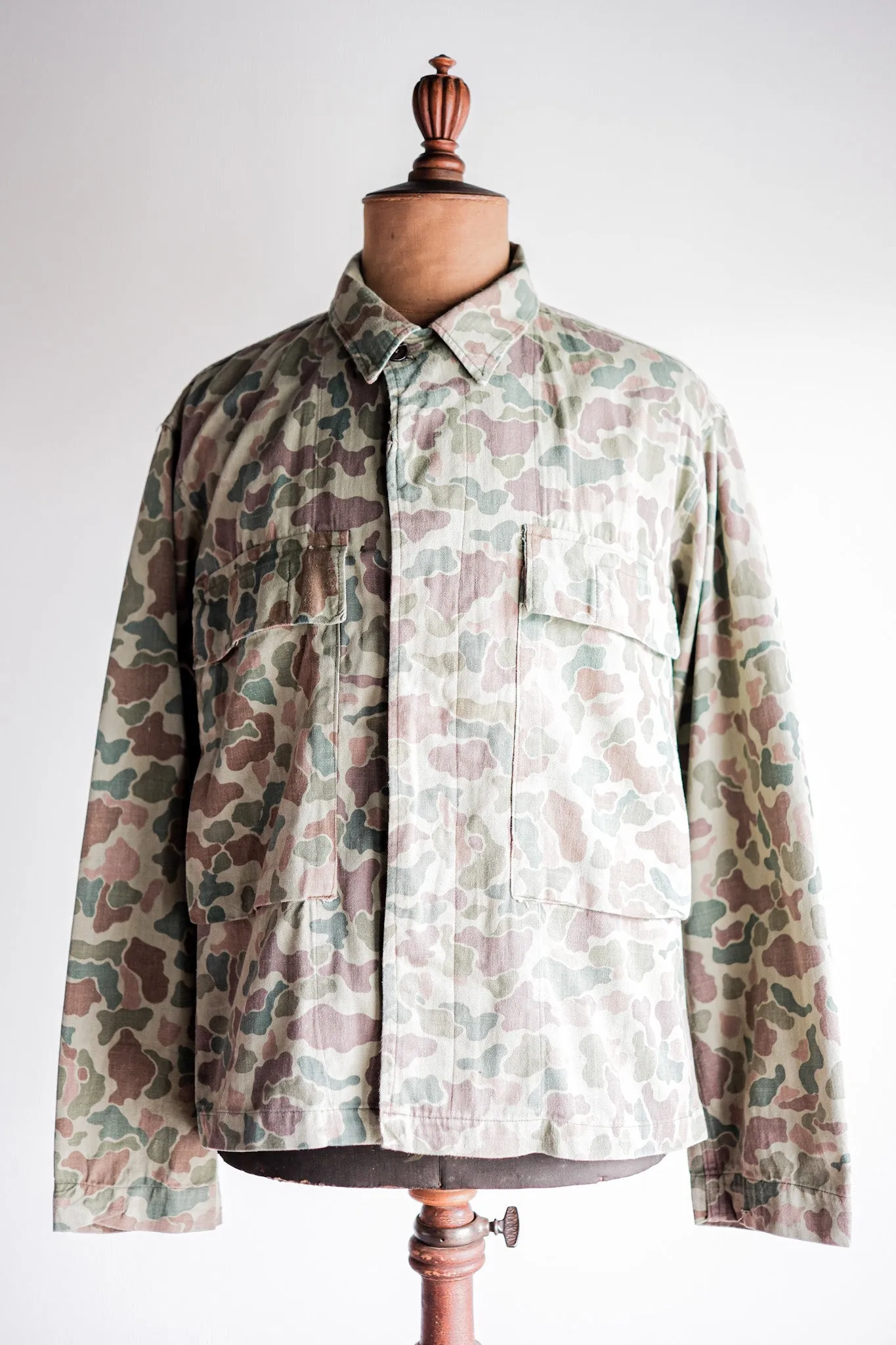 [~ 50's] Néerlandais Army Frogspin Camouflage Camouflage Field Veste Taille.46