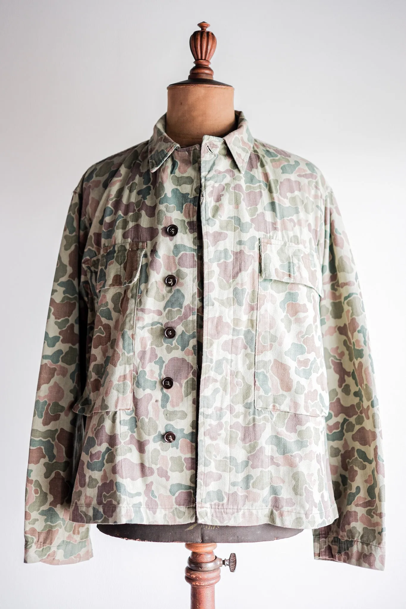 [~ 50's] Néerlandais Army Frogspin Camouflage Camouflage Field Veste Taille.46