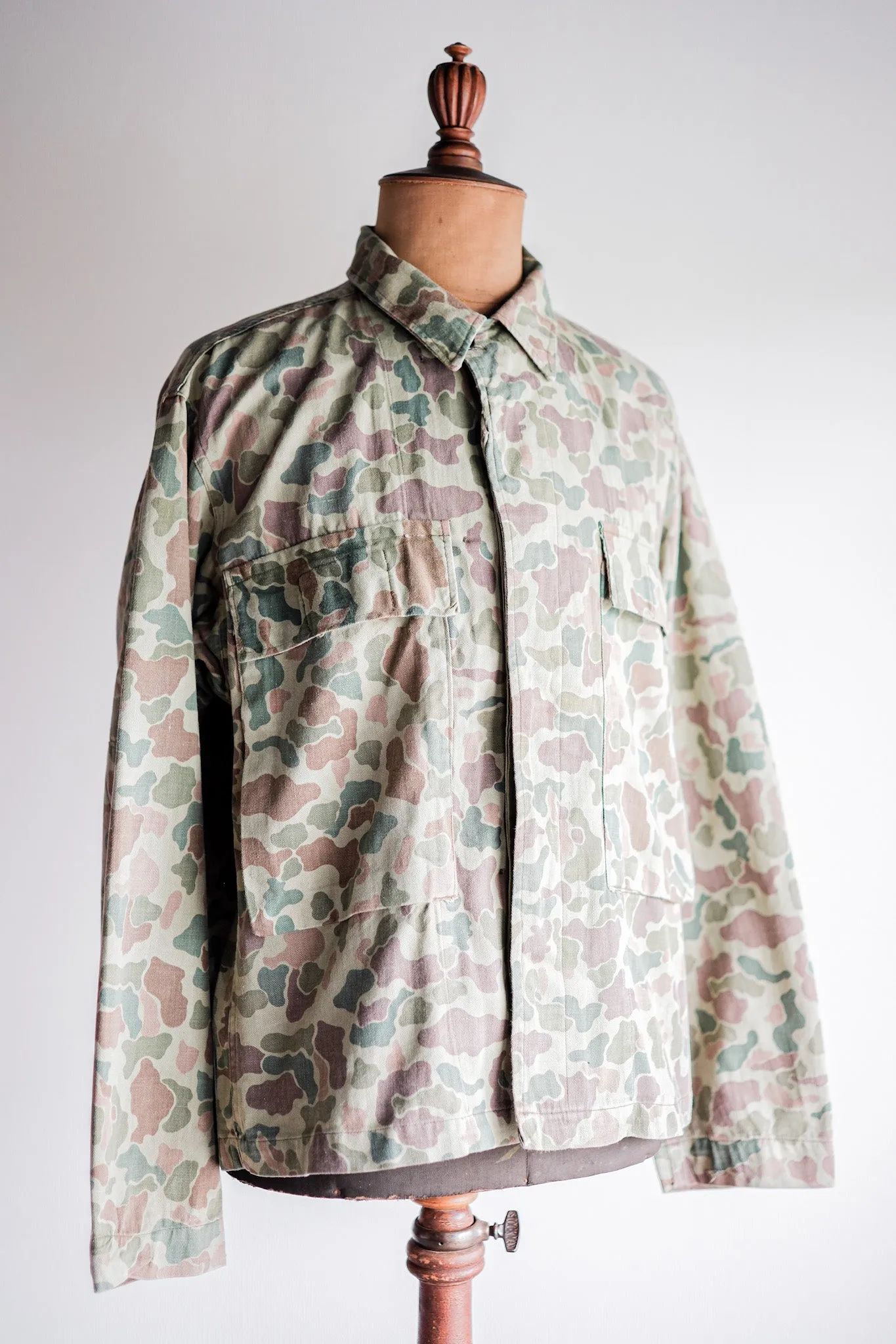 [~ 50's] Néerlandais Army Frogspin Camouflage Camouflage Field Veste Taille.46