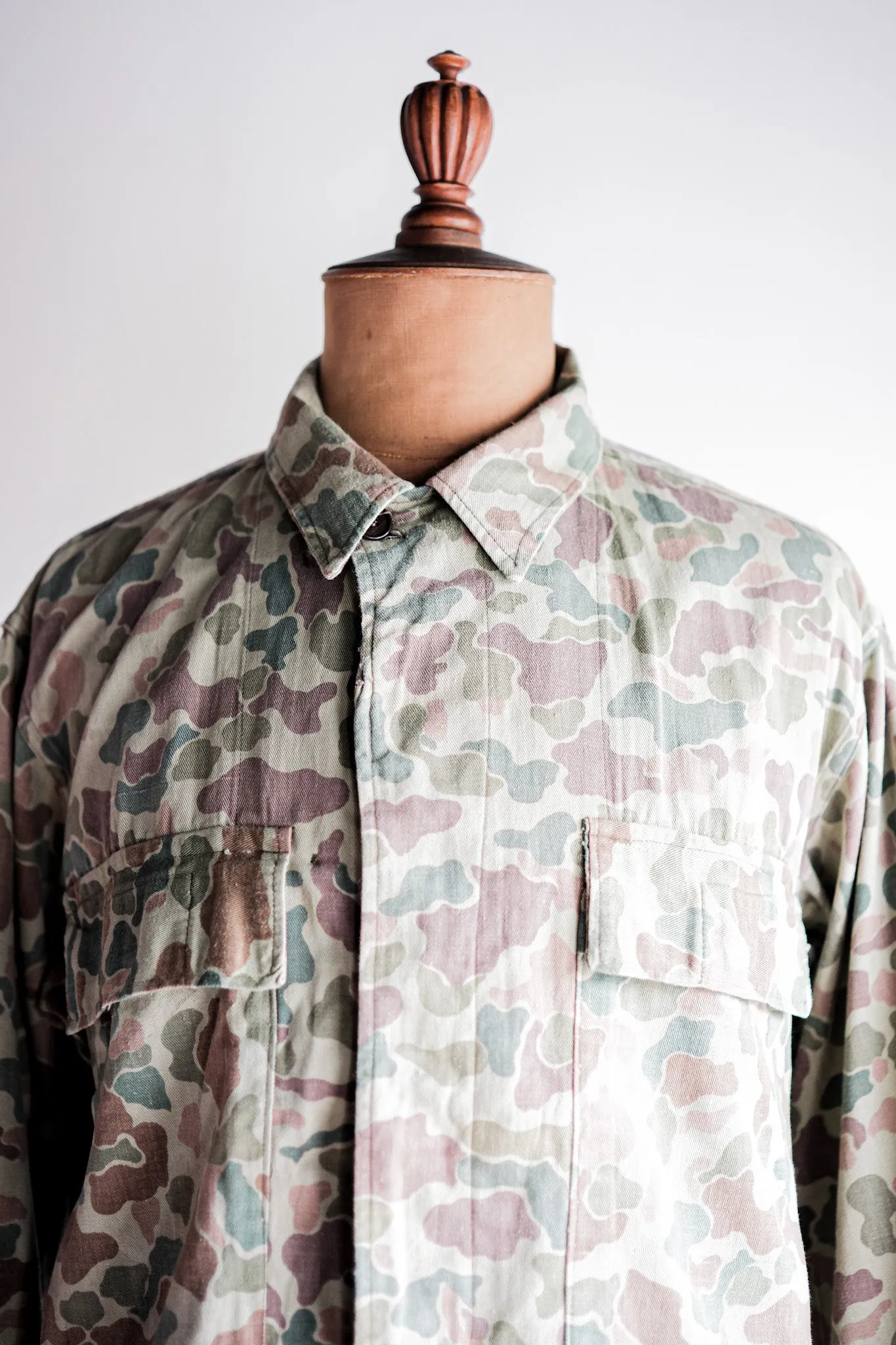 [~ 50's] Néerlandais Army Frogspin Camouflage Camouflage Field Veste Taille.46