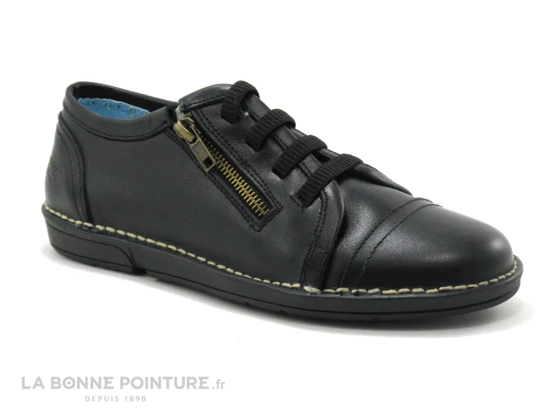 Achat chaussures Bran's Femme Chaussure basse / Derby, vente Brans 2076 Negro Elastique - Zip - Chaussure basse