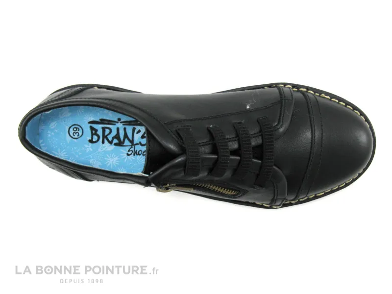 Achat chaussures Bran's Femme Chaussure basse / Derby, vente Brans 2076 Negro Elastique - Zip - Chaussure basse