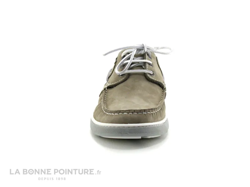 Achat chaussures Cotemer Homme Chaussure bateau, vente Cotemer KERLOUIS Beige - lacet blanc - Chaussure bateau Homme