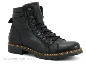 Achat chaussures Moran's Femme Boots, vente Morans SALEXIS Noir - Bottine Femme cuir noir a lacet