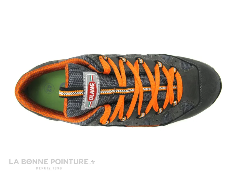 Achat chaussures Olang Homme Chaussure de Sport, vente Olang ZENITH Tex - Gris Orange - Chaussure randonnee Homme