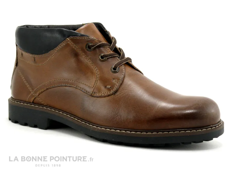 Achat chaussures Point d Orgues Homme Boots, vente Point d Orgues ADEMOUR Marron - Chaussure montante