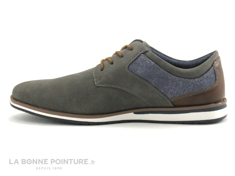 Achat chaussures ZERO faute Homme Ville / Travail, vente Point d Orgues 20183 KEROVOL - Gris - Jeans - Chaussure derbi H