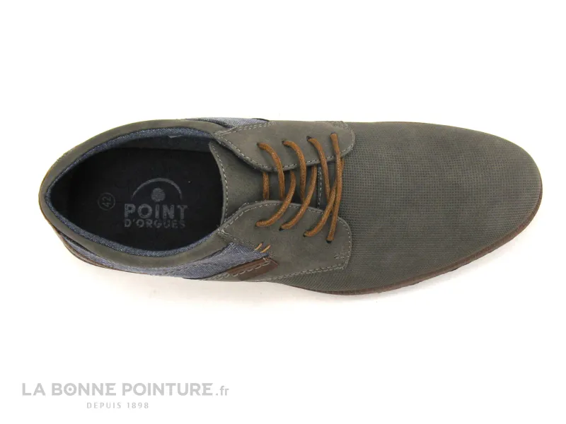 Achat chaussures ZERO faute Homme Ville / Travail, vente Point d Orgues 20183 KEROVOL - Gris - Jeans - Chaussure derbi H