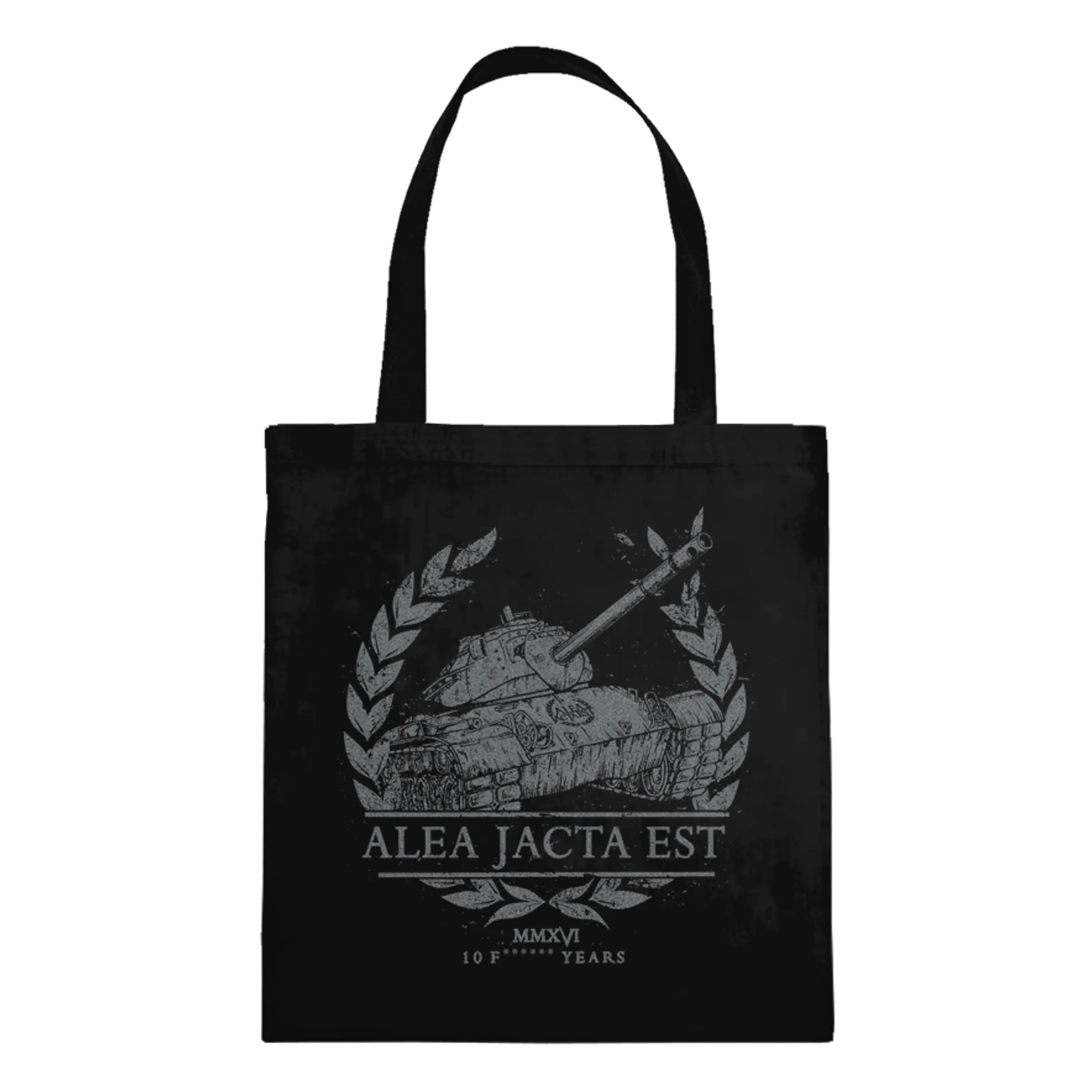 ALEA JACTA EST Tank Black Tote Bag