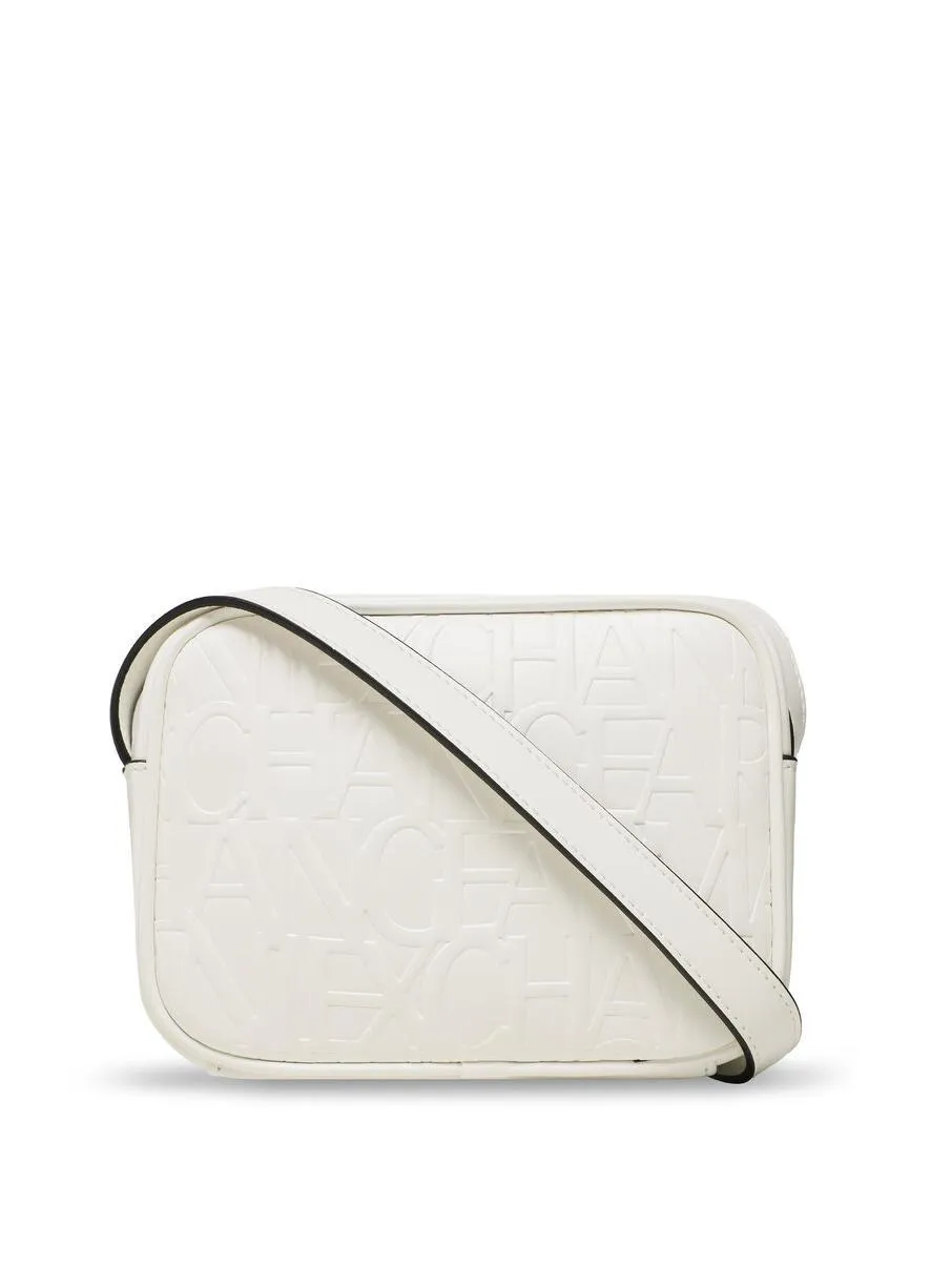 Armani Exchange Logo Embossed Mini Sac À Bandoulière Blanc - Achetez À Prix Outlet!