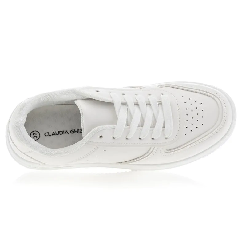 Baskets / sneakers Femme Blanc CLAUDIA GHIZZANI : Baskets / Sneakers . Besson Chaussures