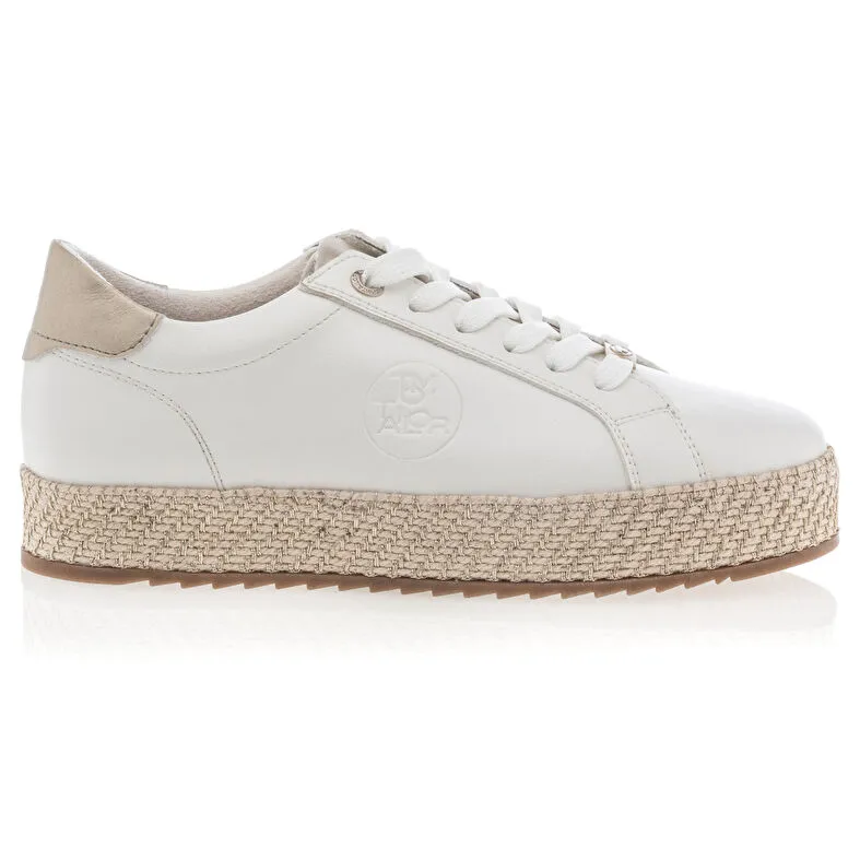 Baskets / sneakers Femme Blanc Tom Tailor : Baskets / Sneakers . Besson Chaussures