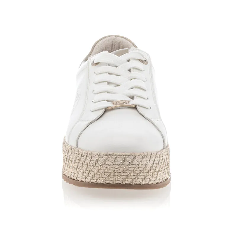 Baskets / sneakers Femme Blanc Tom Tailor : Baskets / Sneakers . Besson Chaussures