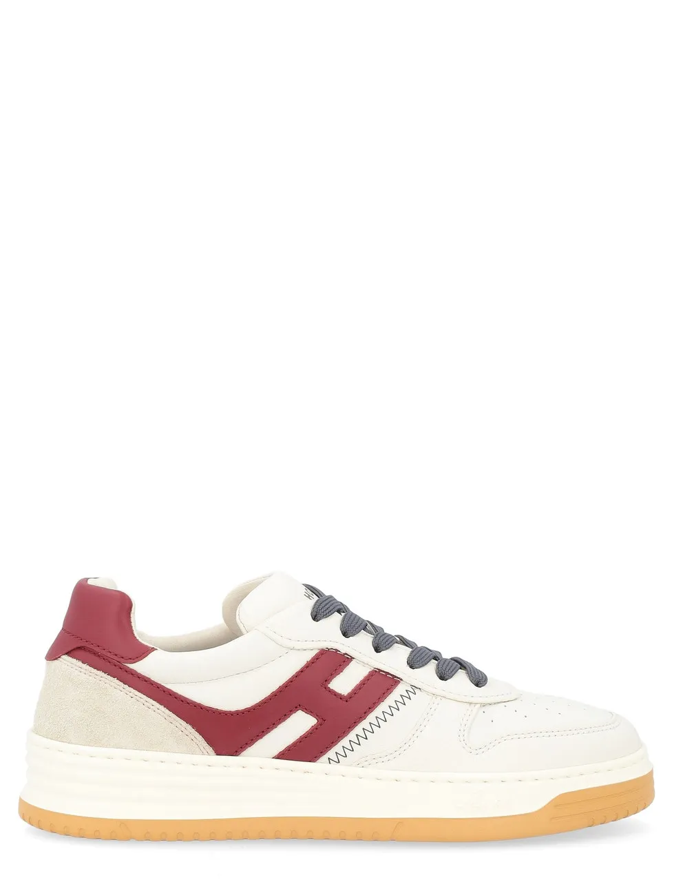 Baskets Hogan H630 en cuir rouge et blanc