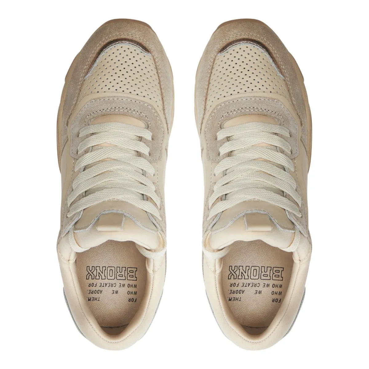 Baskets mode Bronx baisley beige