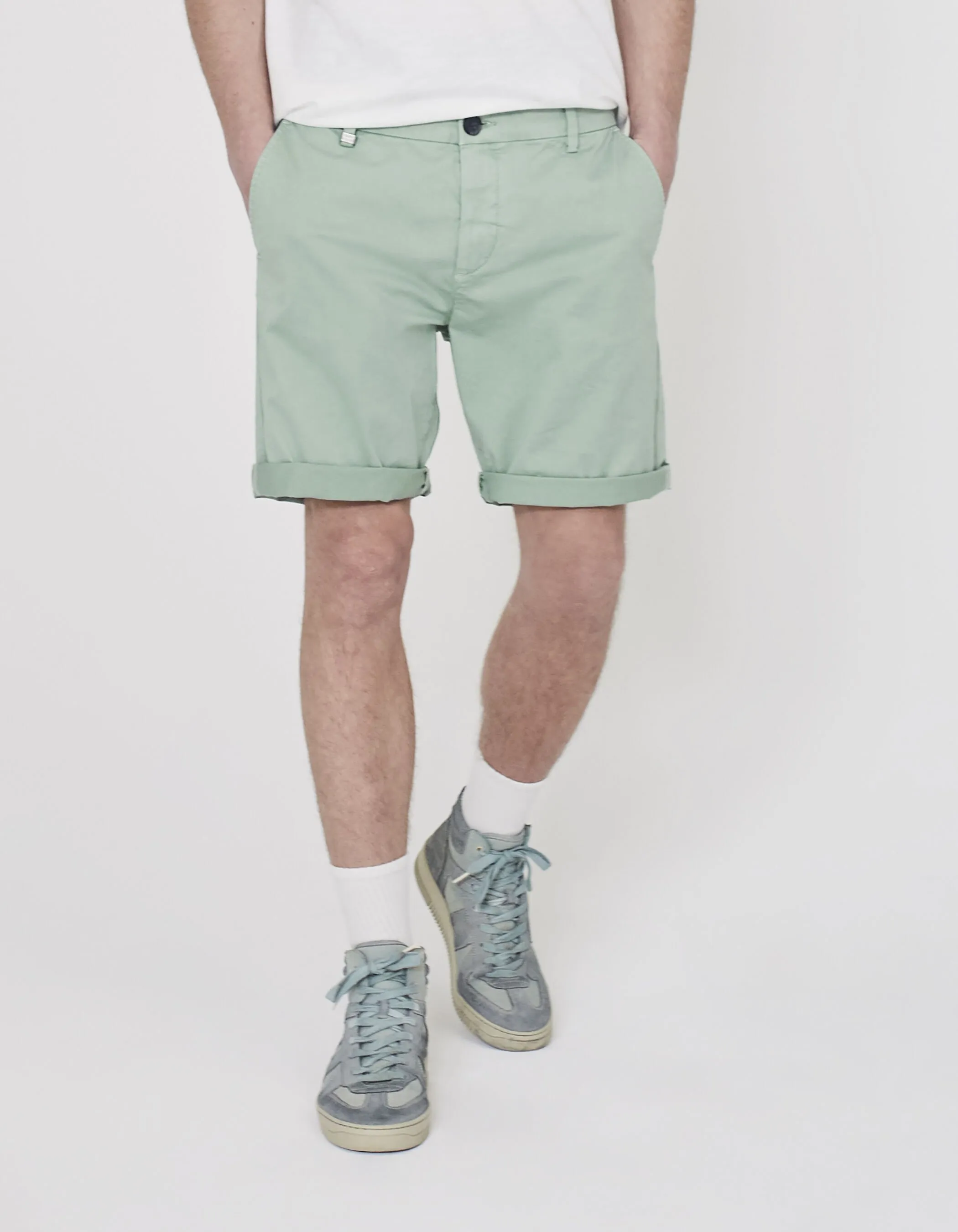 Bermuda CHINO aqua Homme