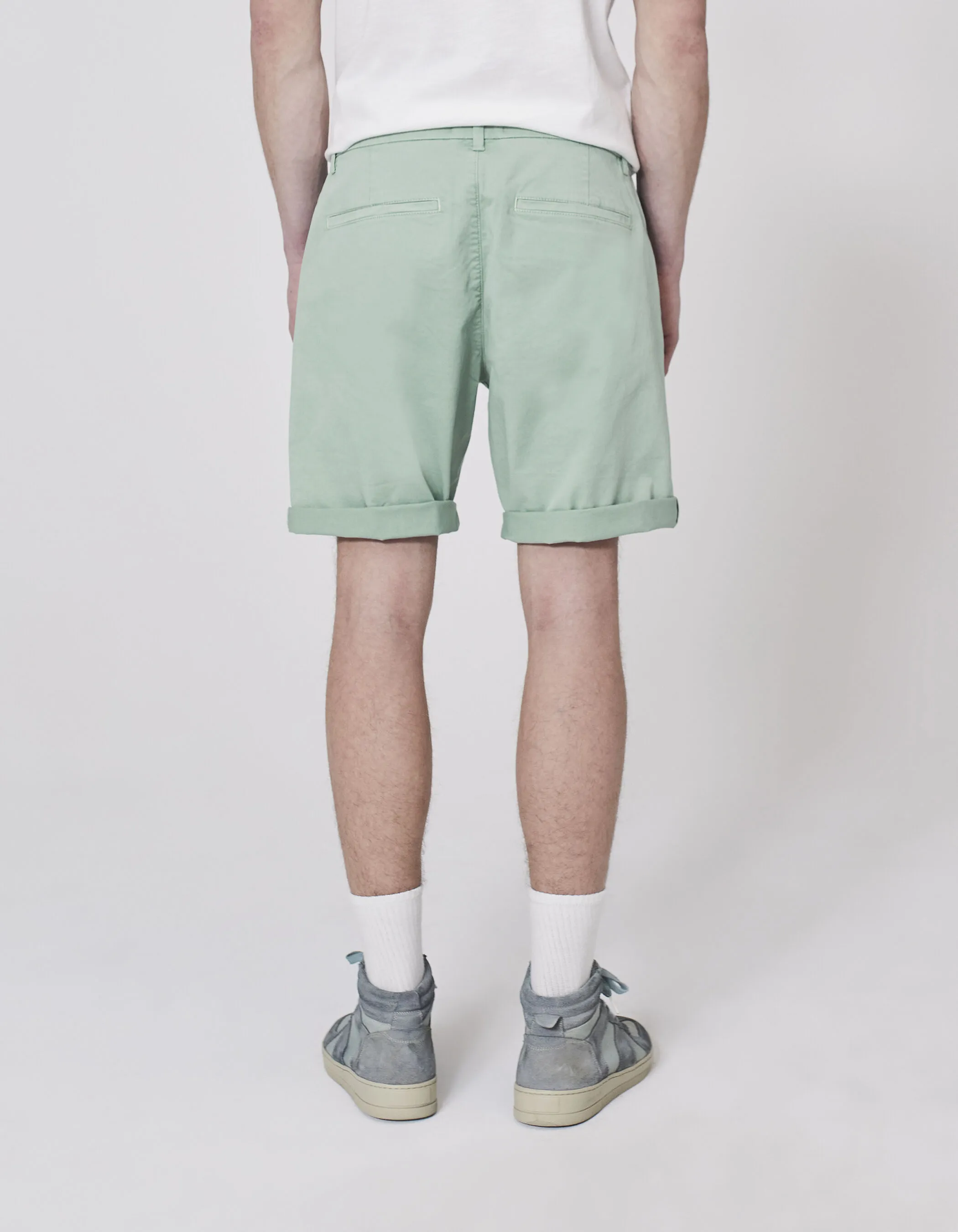 Bermuda CHINO aqua Homme