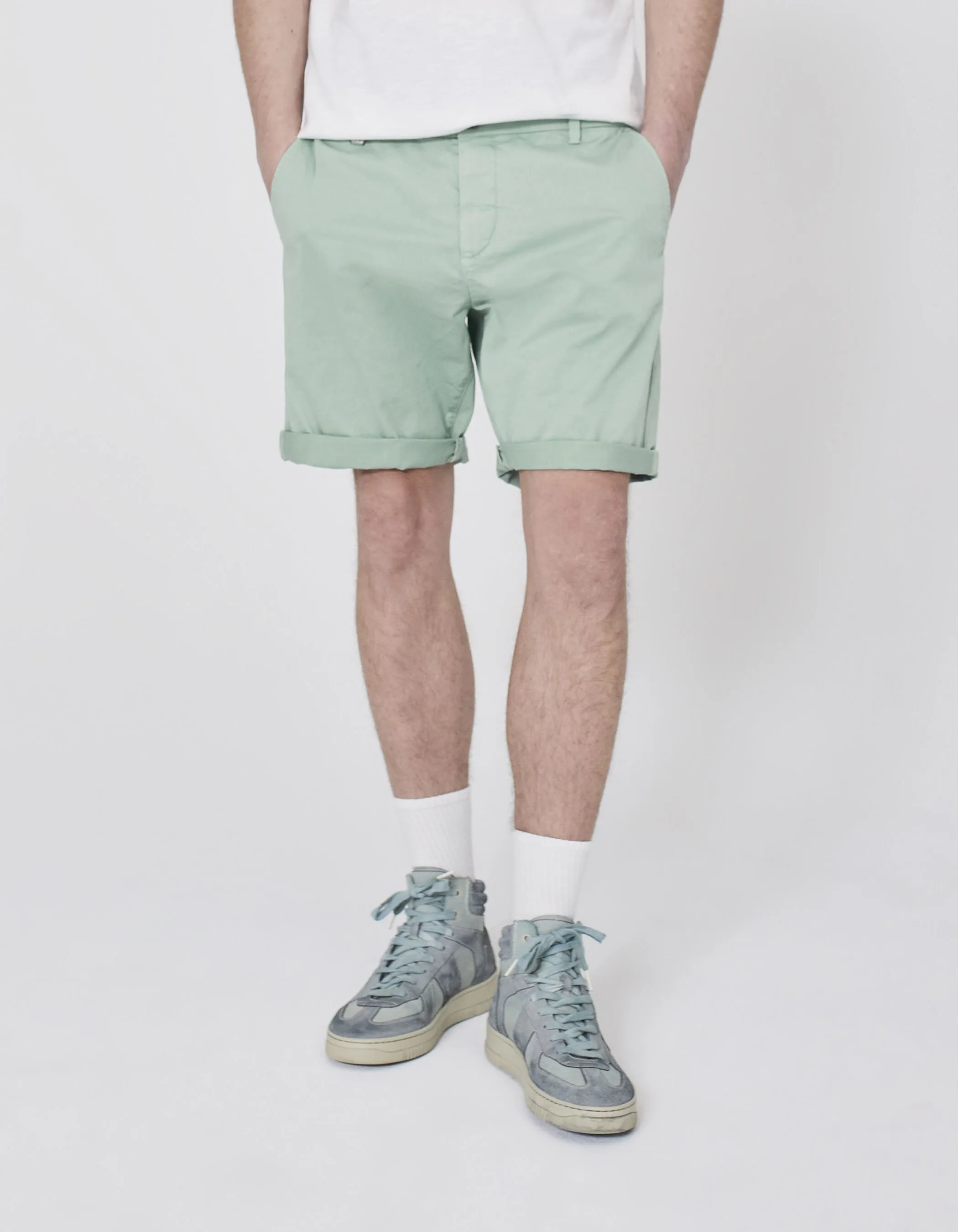 Bermuda CHINO aqua Homme