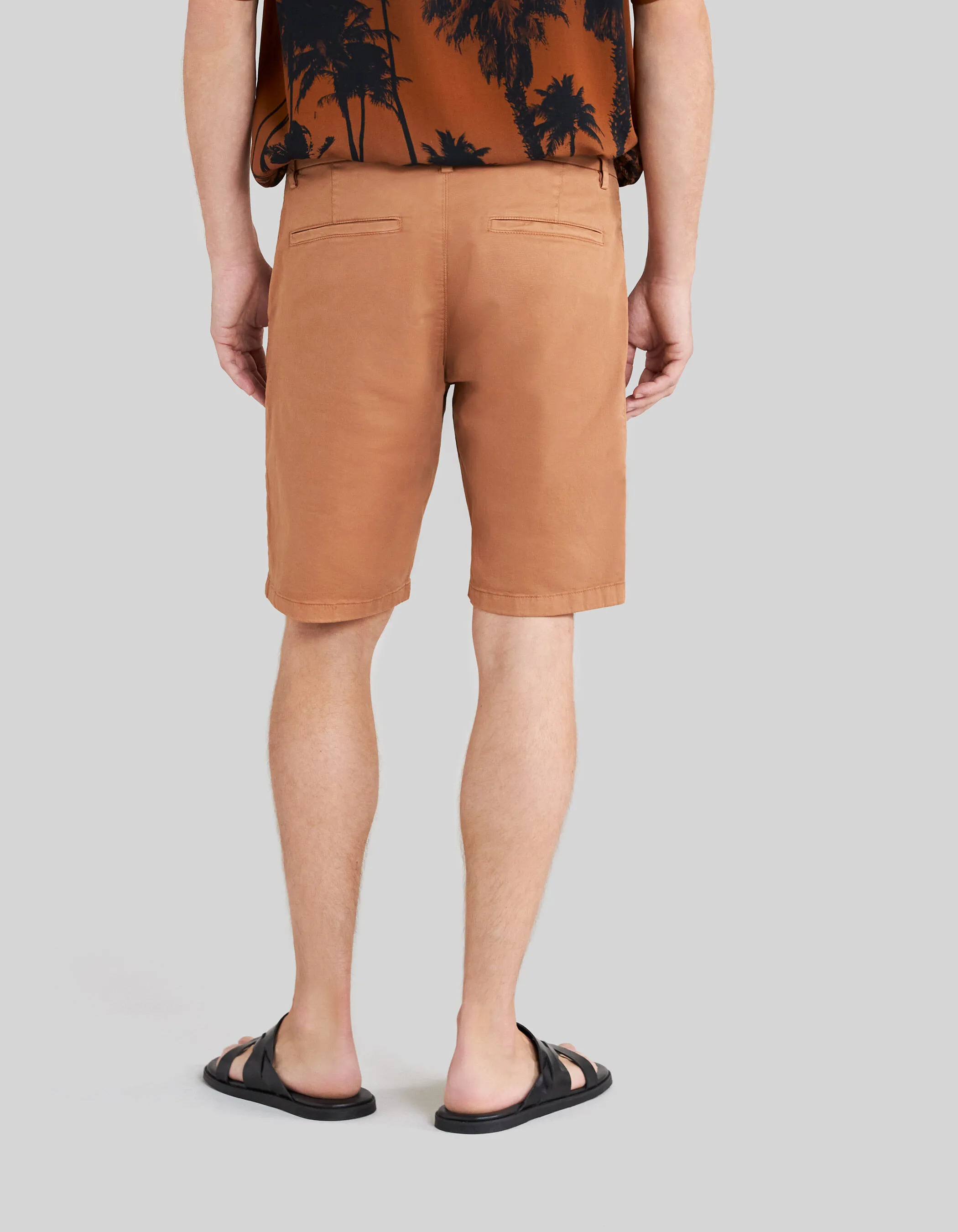 Bermuda chino TAPERED cognac Homme