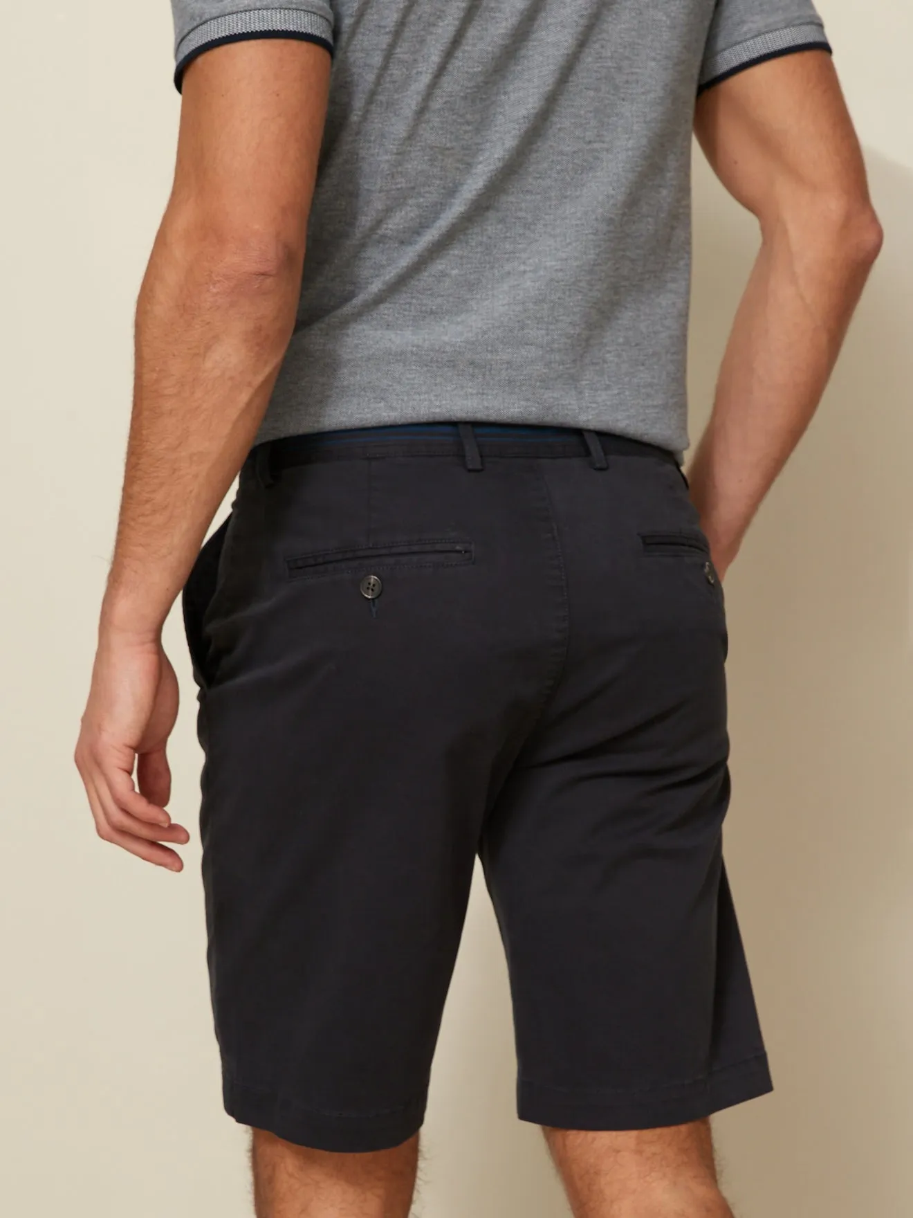 Bermuda droit homme coton stretch