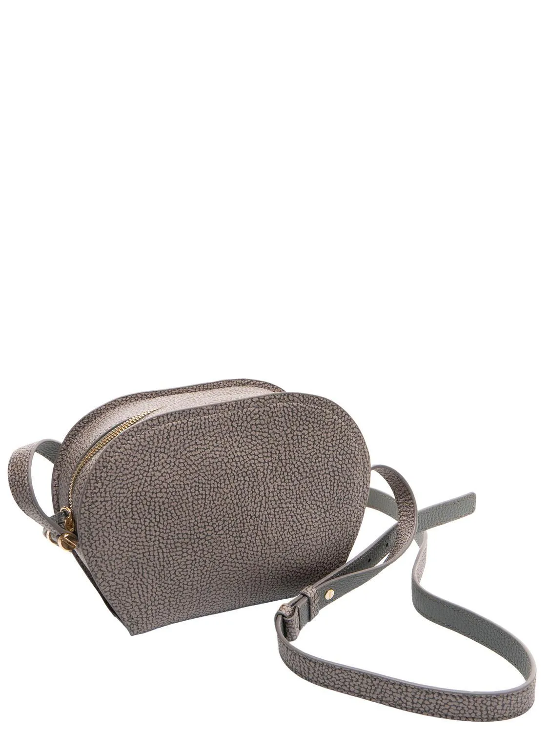 Borbonese Bolt Coated  Mini Sac À Bandoulière Gris Argile - Achetez À Prix Outlet!