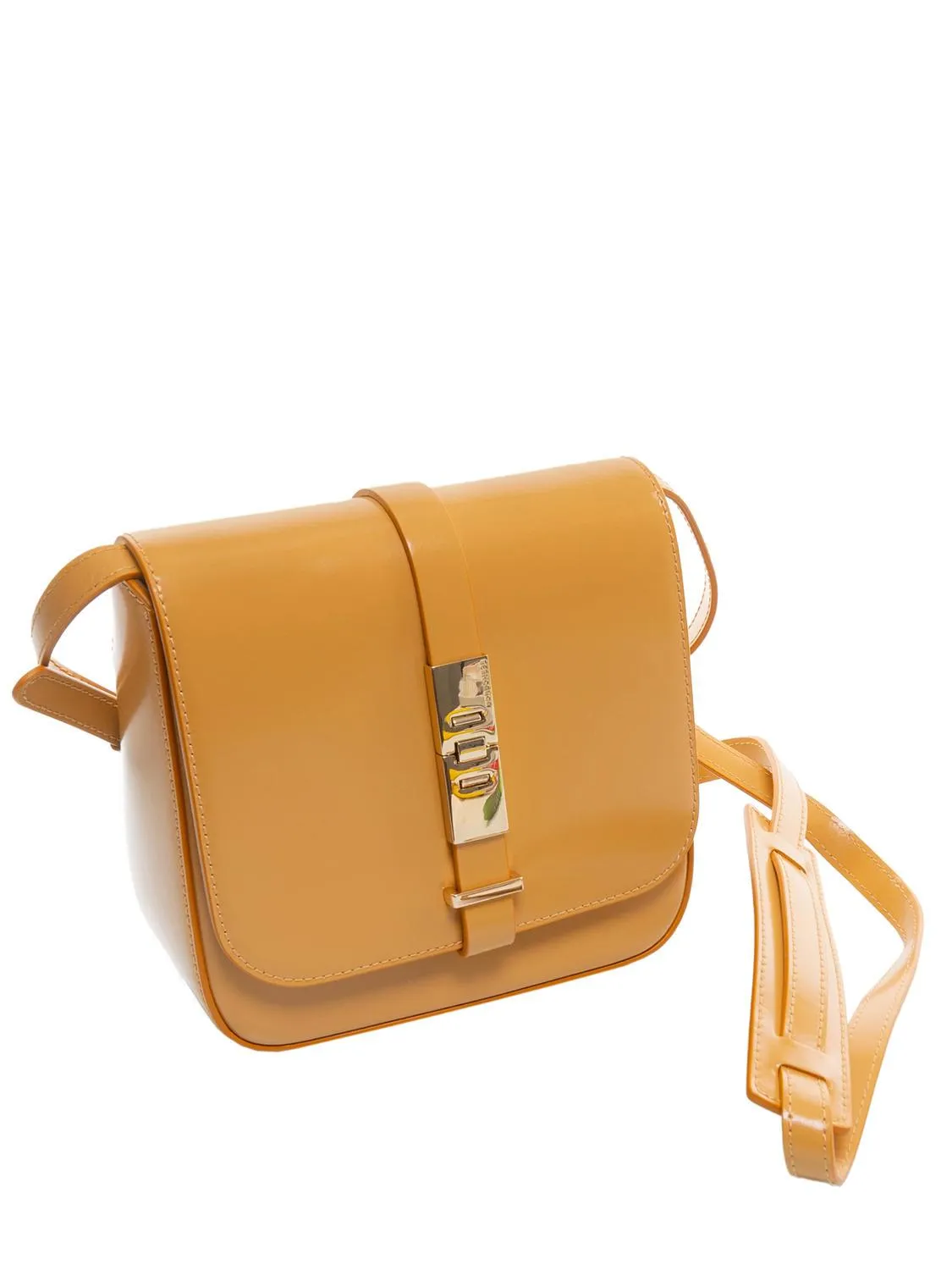 Borbonese Out Of Office Mini Sac Bandoulière, En Cuir Miel - Achetez À Prix Outlet!