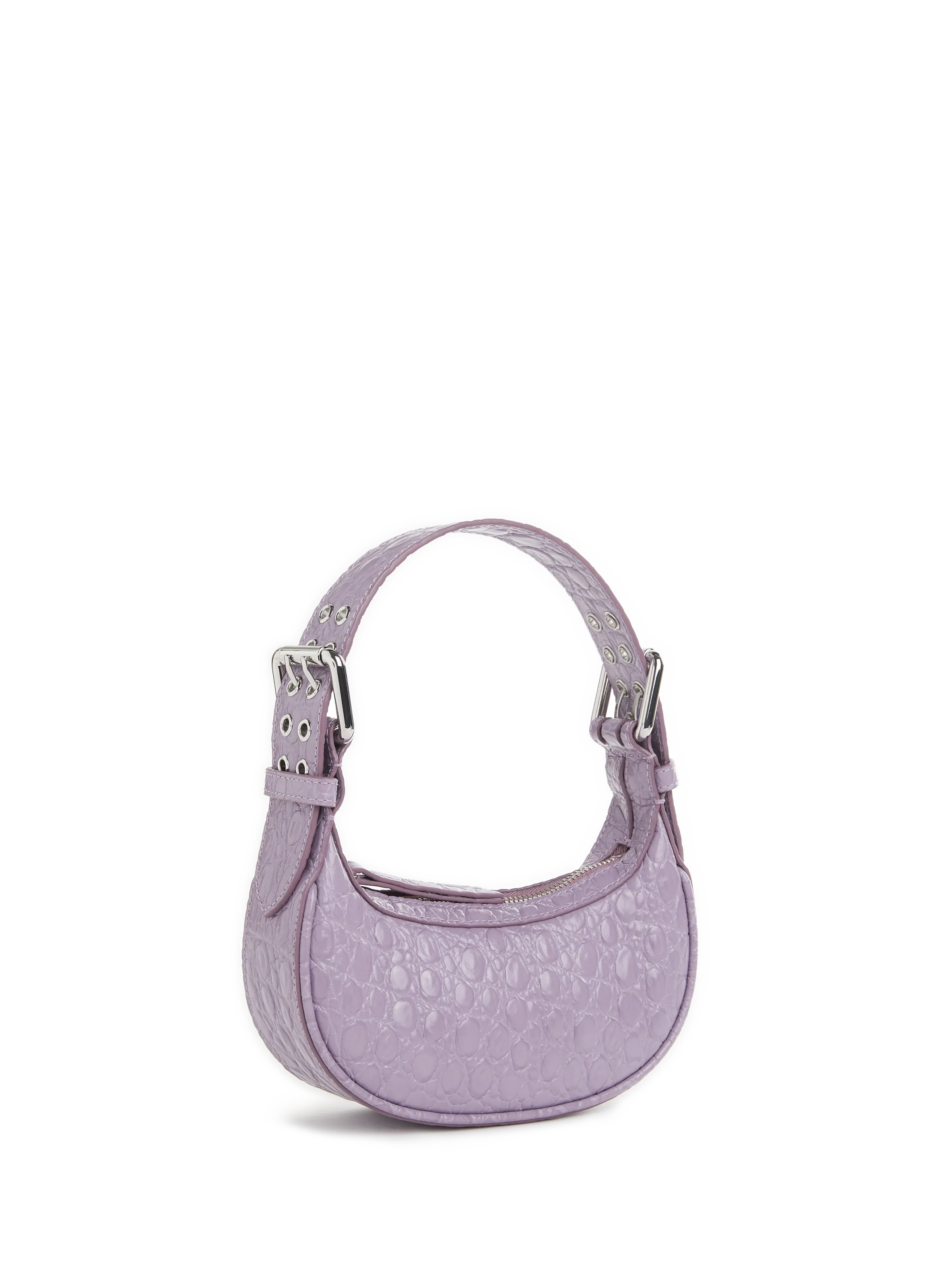 BY FAR  Mini sac Soho en cuir embossé - Violet