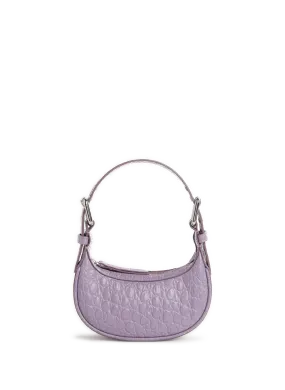 BY FAR  Mini sac Soho en cuir embossé - Violet