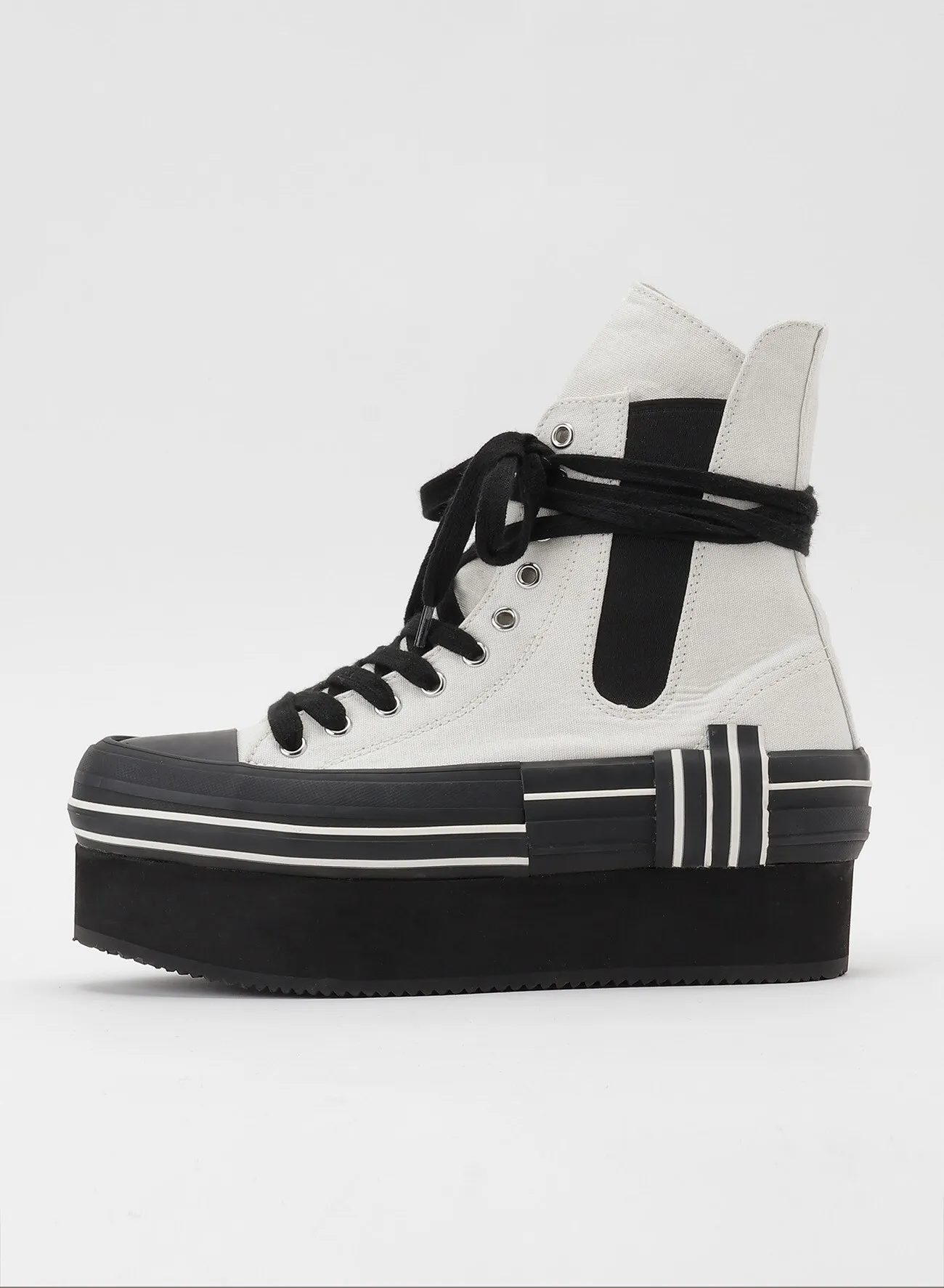 CANVAS PLATFORM SNEAKERS