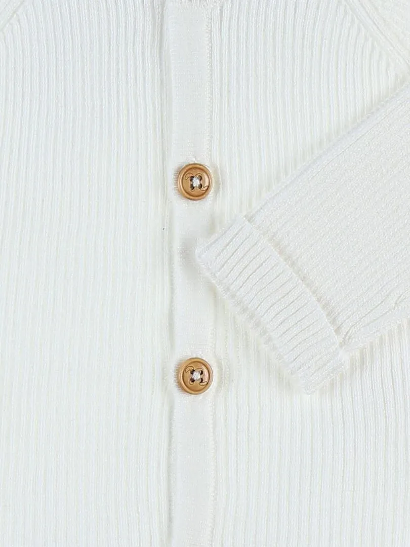 Cardigan en tricot, - Noukie's - Blanc