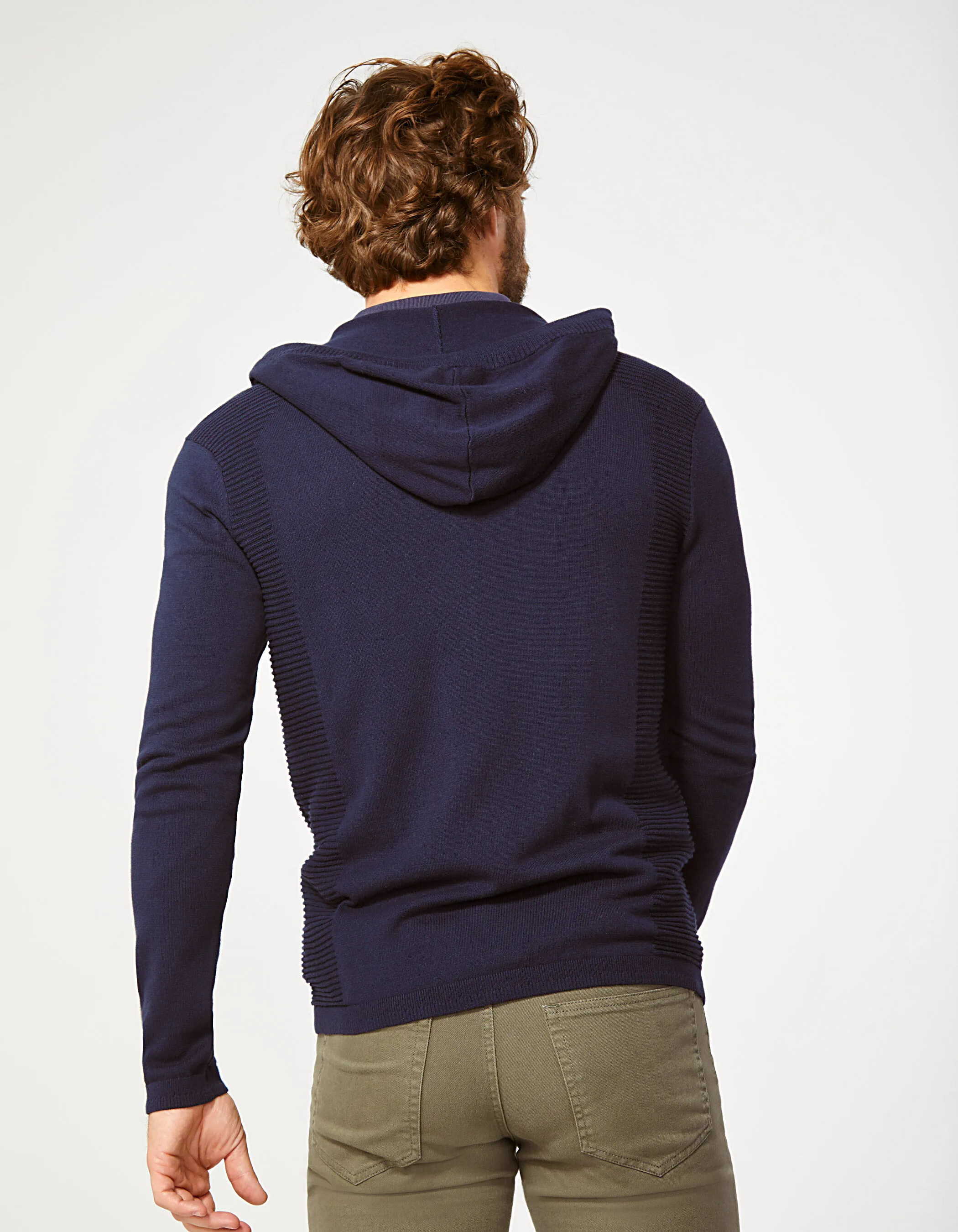 Cardigan marine homme