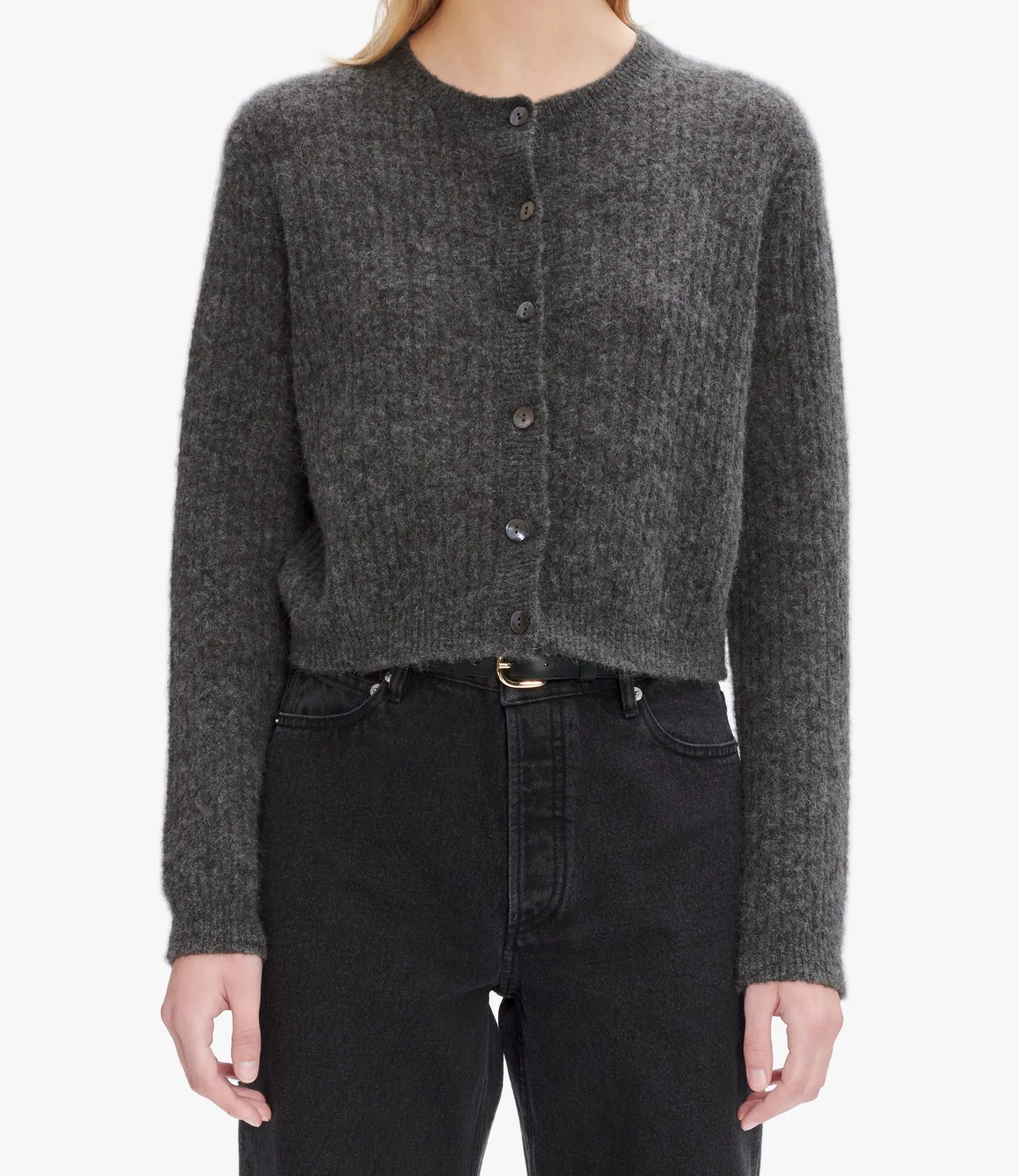 Cardigan Milo Anthracite chiné | A.P.C.