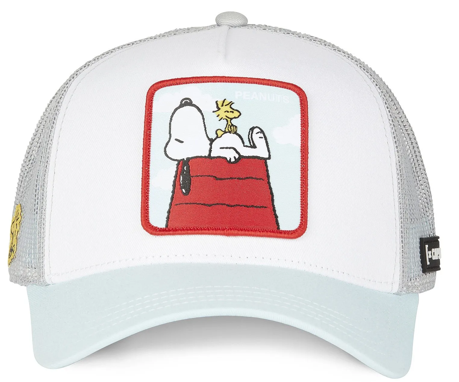 casquette Capslab Peanuts Trucker - Snoopy And Woodstock/Light Blue/White/Grey - men´s