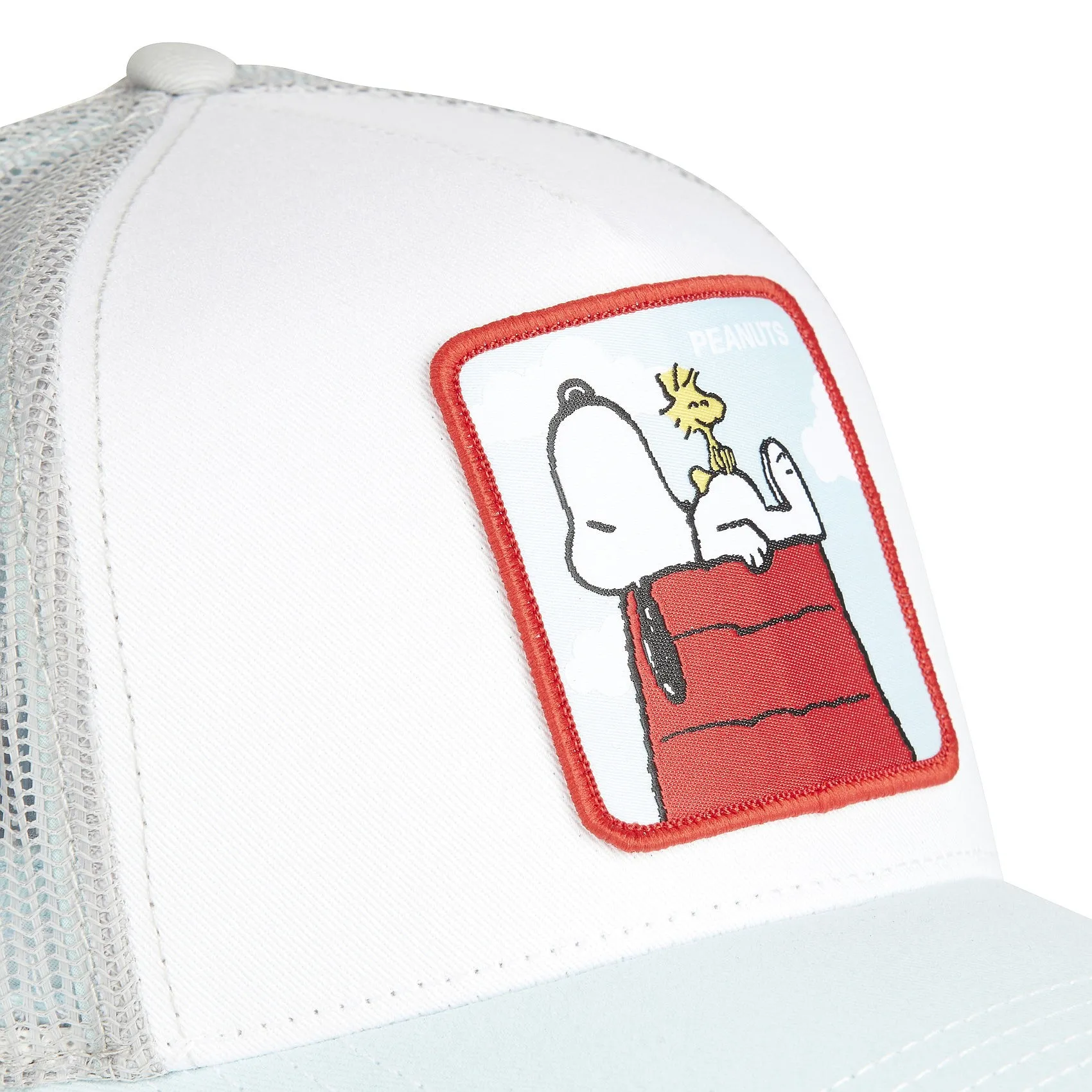 casquette Capslab Peanuts Trucker - Snoopy And Woodstock/Light Blue/White/Grey - men´s