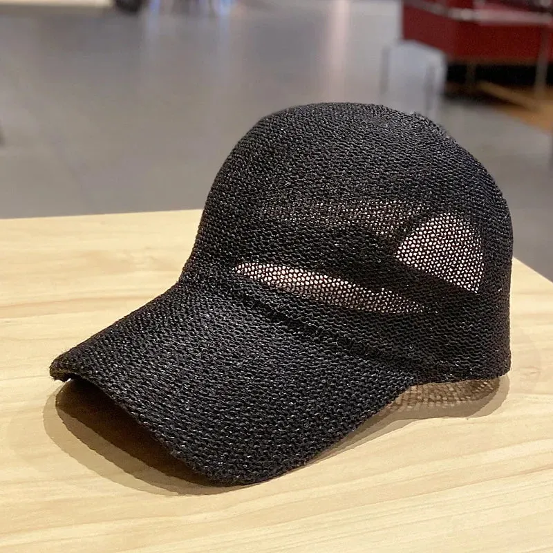 Casquette femme en paille