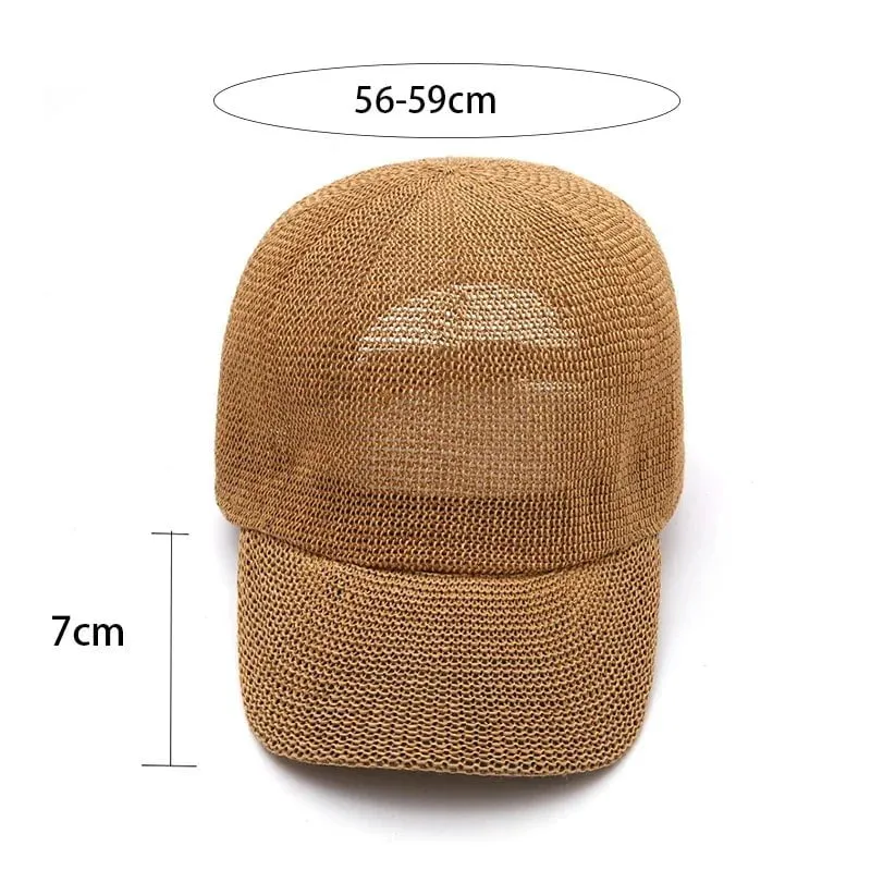 Casquette femme en paille