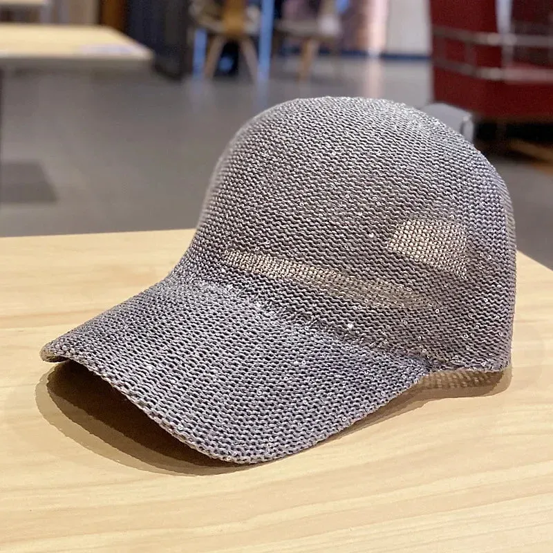 Casquette femme en paille