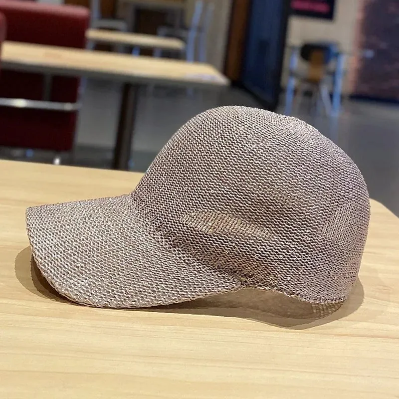 Casquette femme en paille