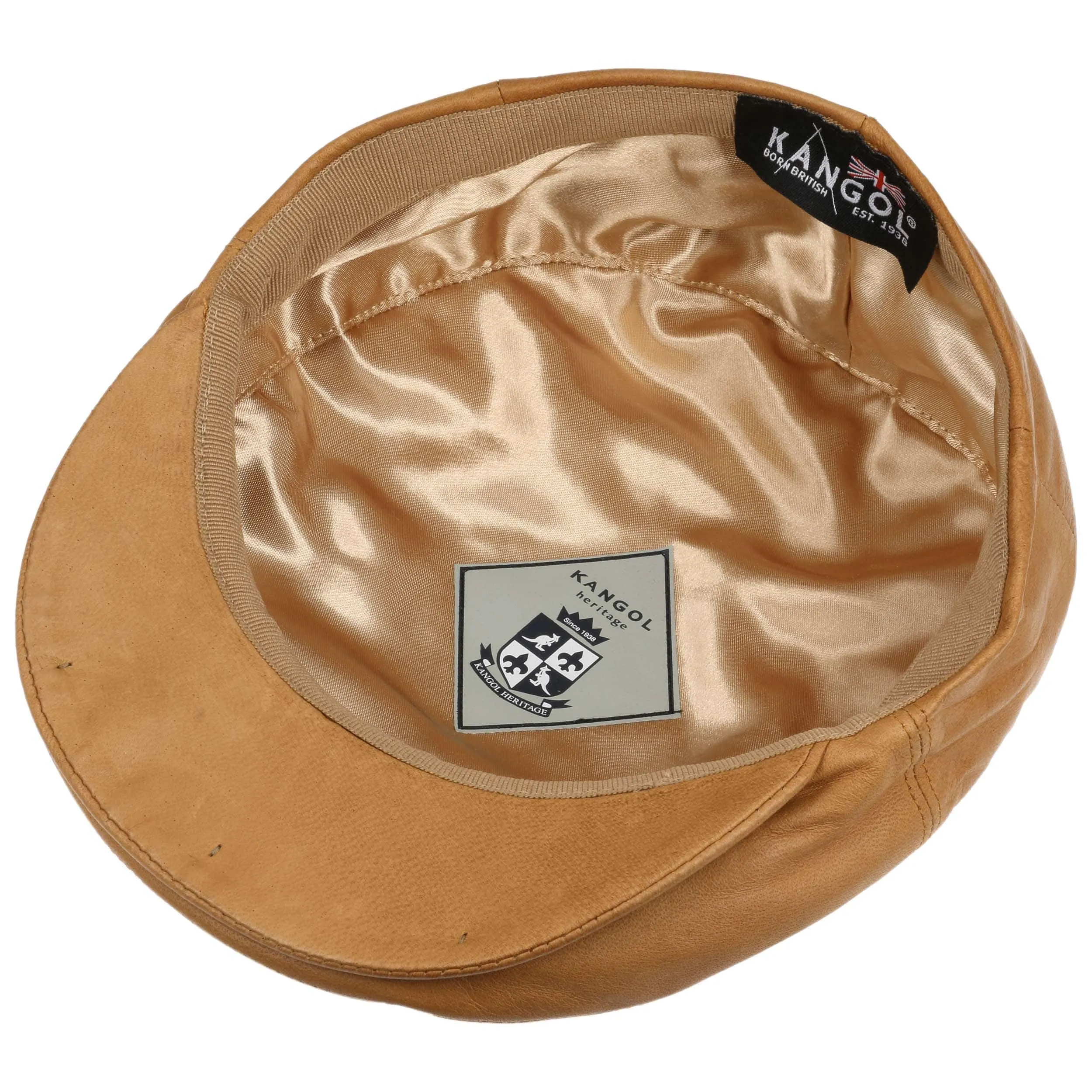 Casquette Plate Italian Leather by Kangol --> Chapeaux, casquettes & bonnets en ligne ▷ Chapeaushop