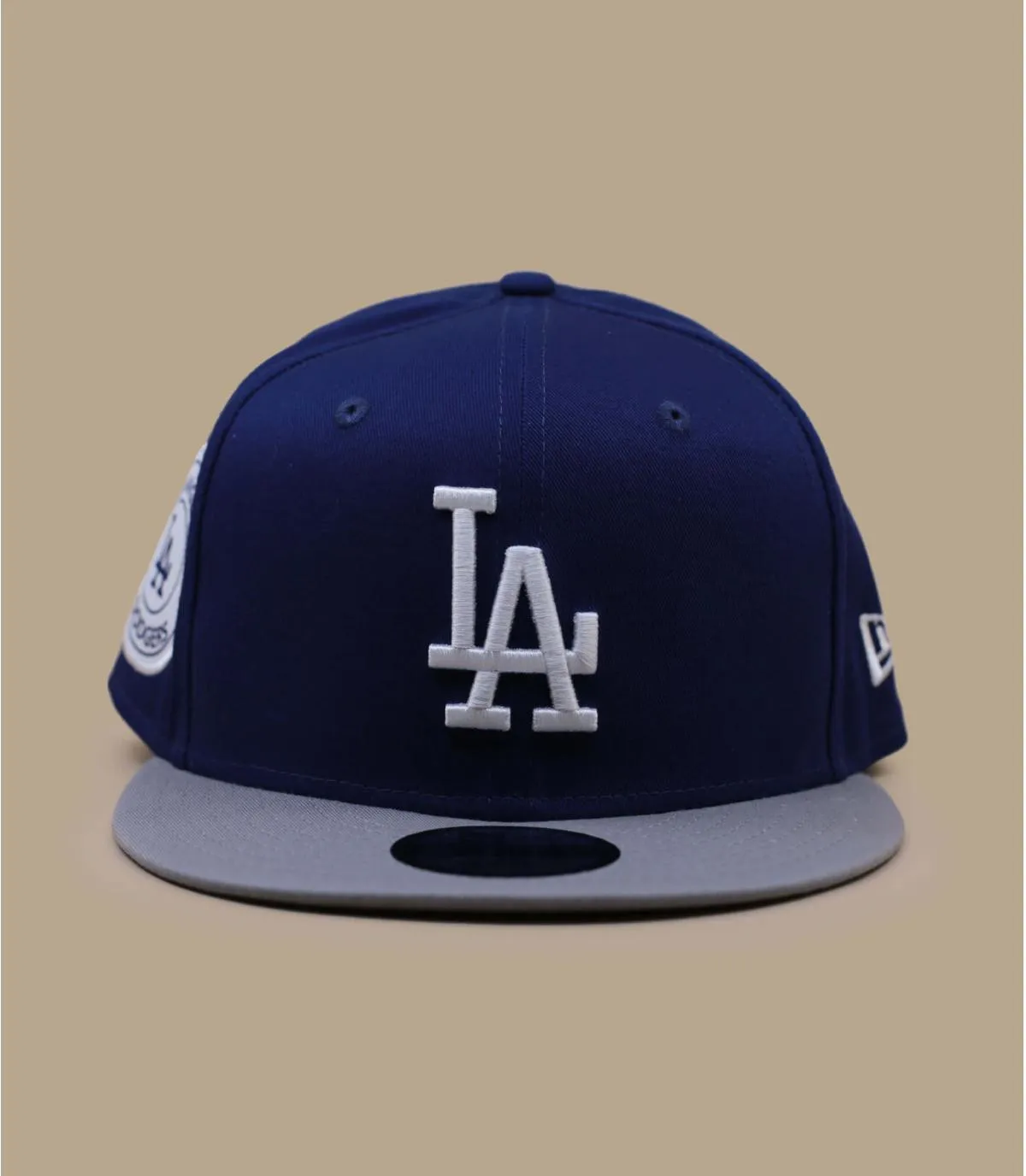 Casquette snapback LA bleue et grise - Casquette Contrast Side Patch 9Fifty LA Dodgers New Era : Headict