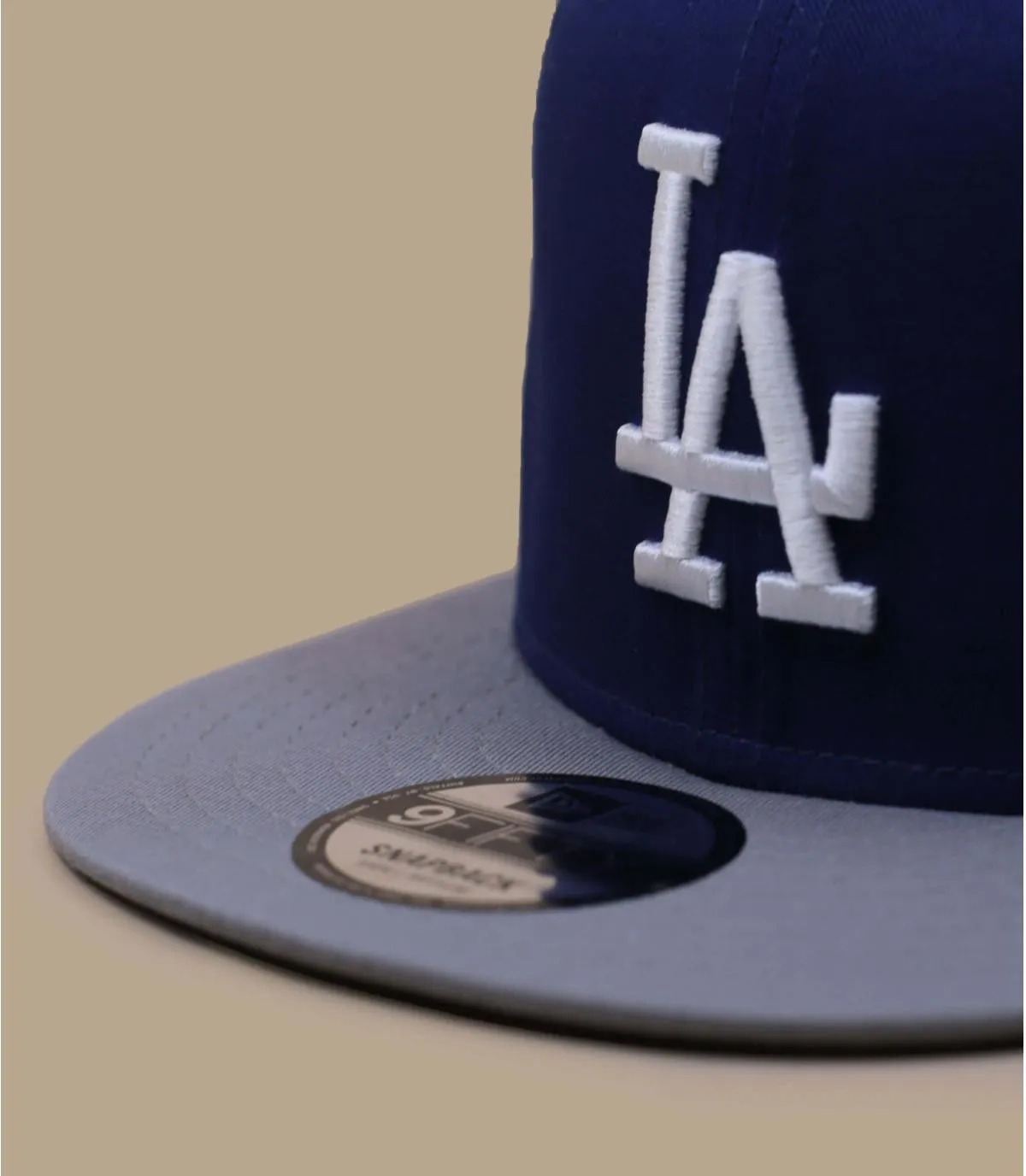 Casquette snapback LA bleue et grise - Casquette Contrast Side Patch 9Fifty LA Dodgers New Era : Headict