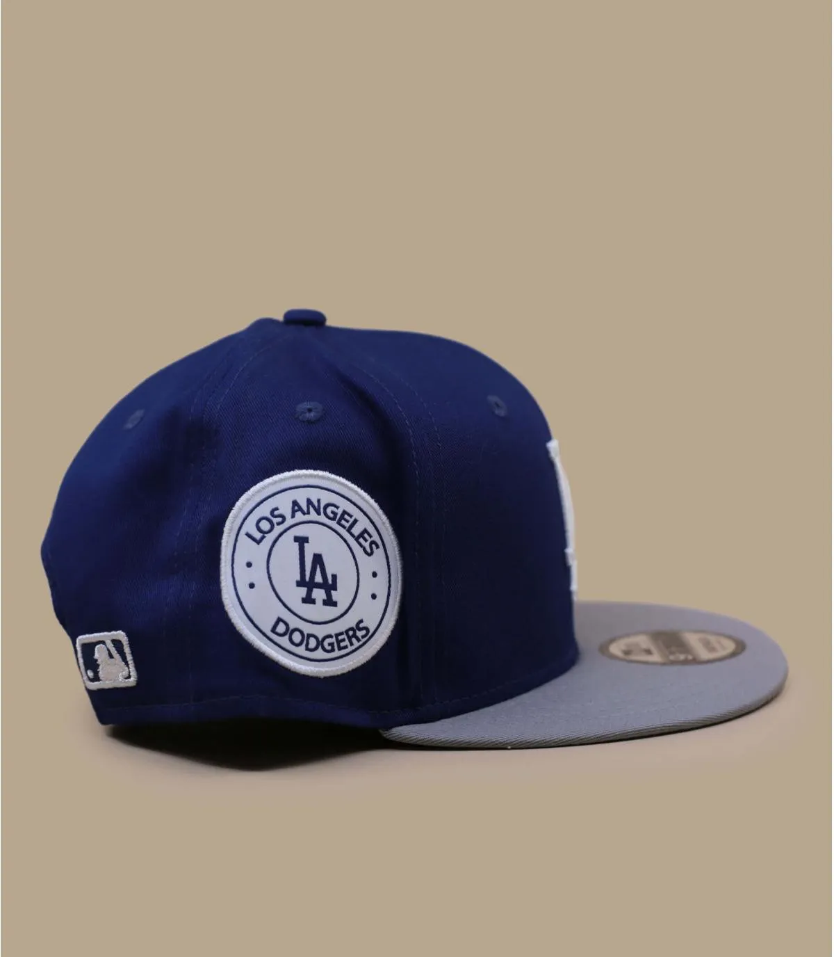 Casquette snapback LA bleue et grise - Casquette Contrast Side Patch 9Fifty LA Dodgers New Era : Headict