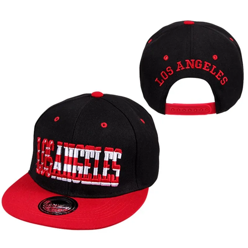 Casquette Snapback Los Angeles Rouge Gris Blanc et Violet