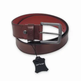 Ceinture en cuir dfr89 jeans rouge