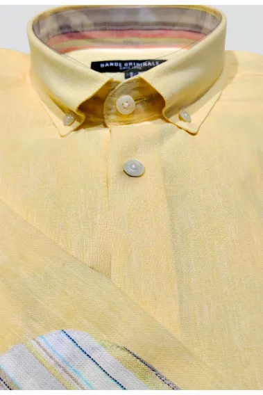 Chemise chinée jaune Taille 38 Couleur Jaune