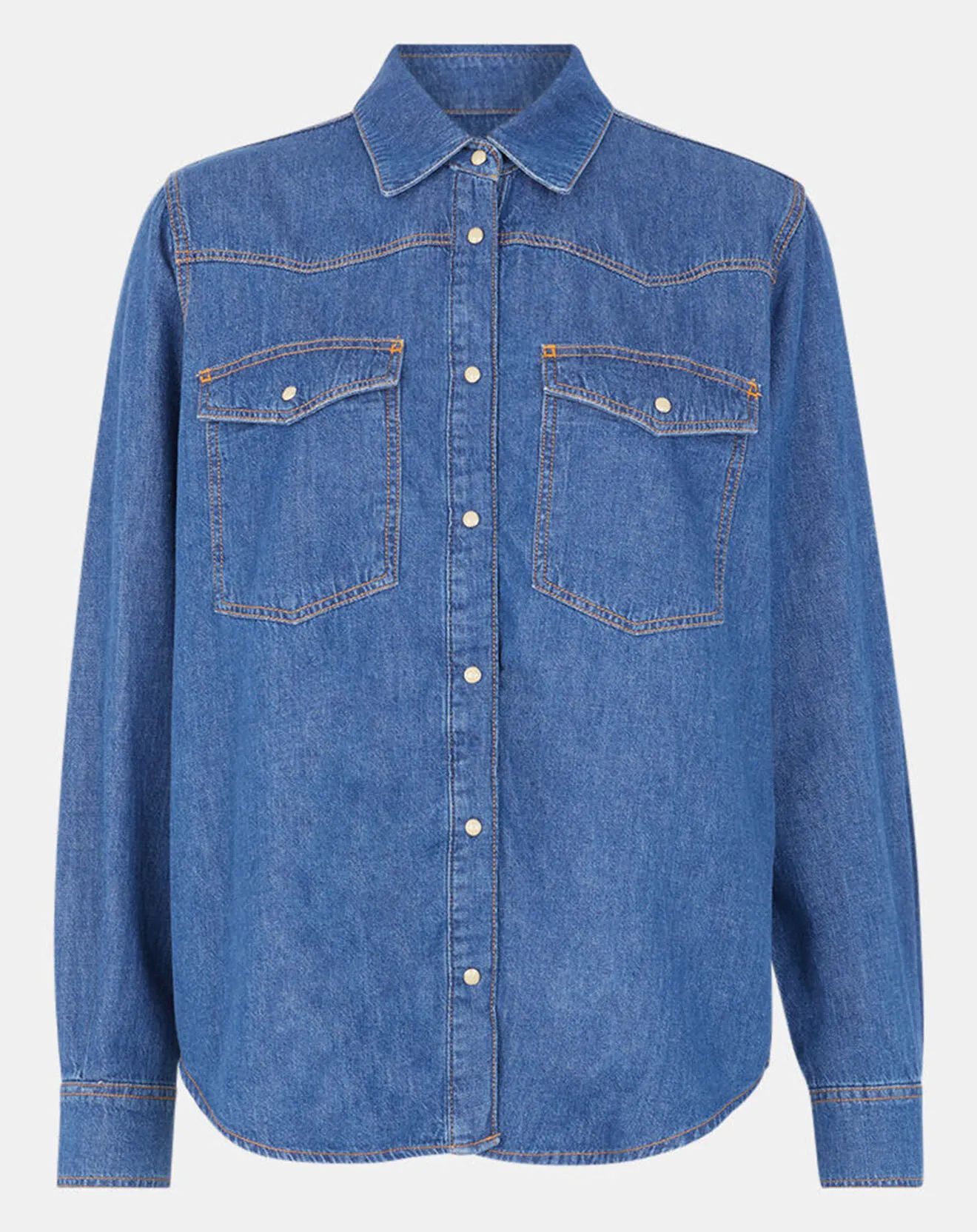 Chemise en denim de Coton bio Colorado bleu foncé