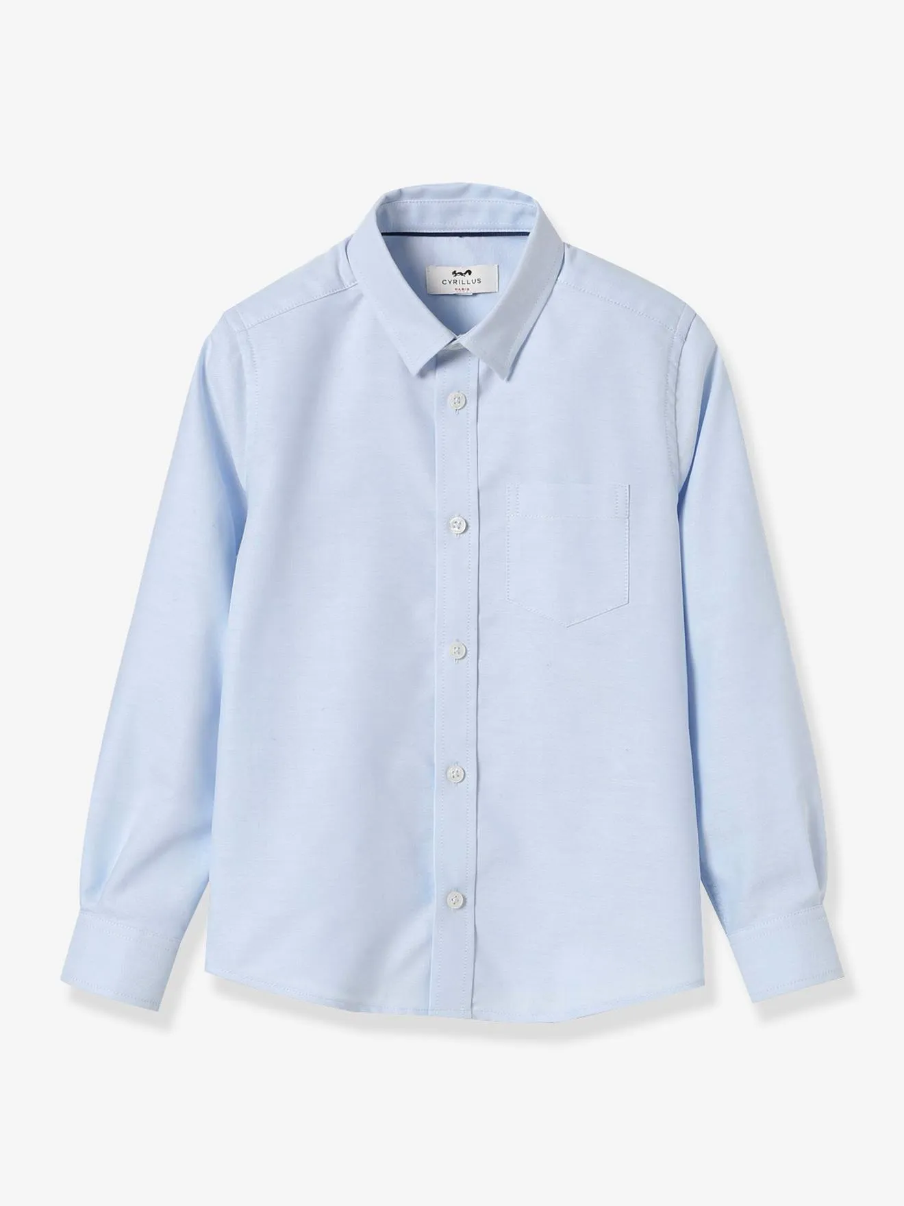 Chemise garçon oxford CYRILLUS bleu clair - Cyrillus