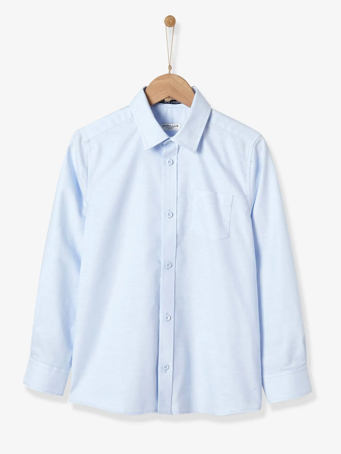 Chemise garçon oxford CYRILLUS bleu clair - Cyrillus