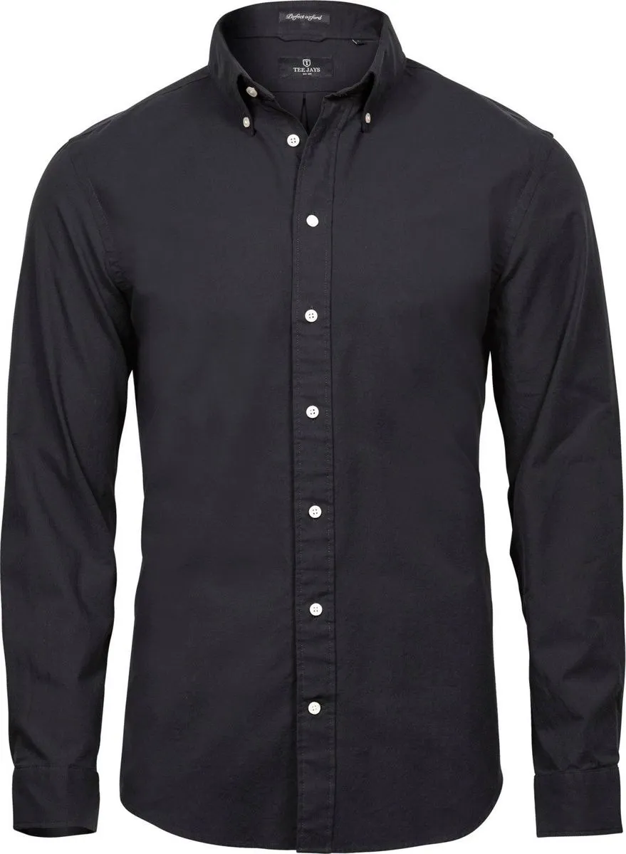 Chemise homme Oxford - 4000 - noir - manches longues 