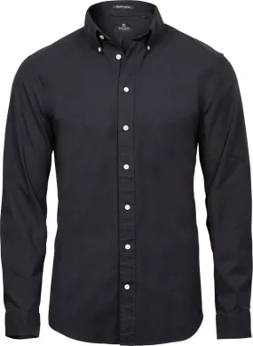 Chemise homme Oxford - 4000 - noir - manches longues 